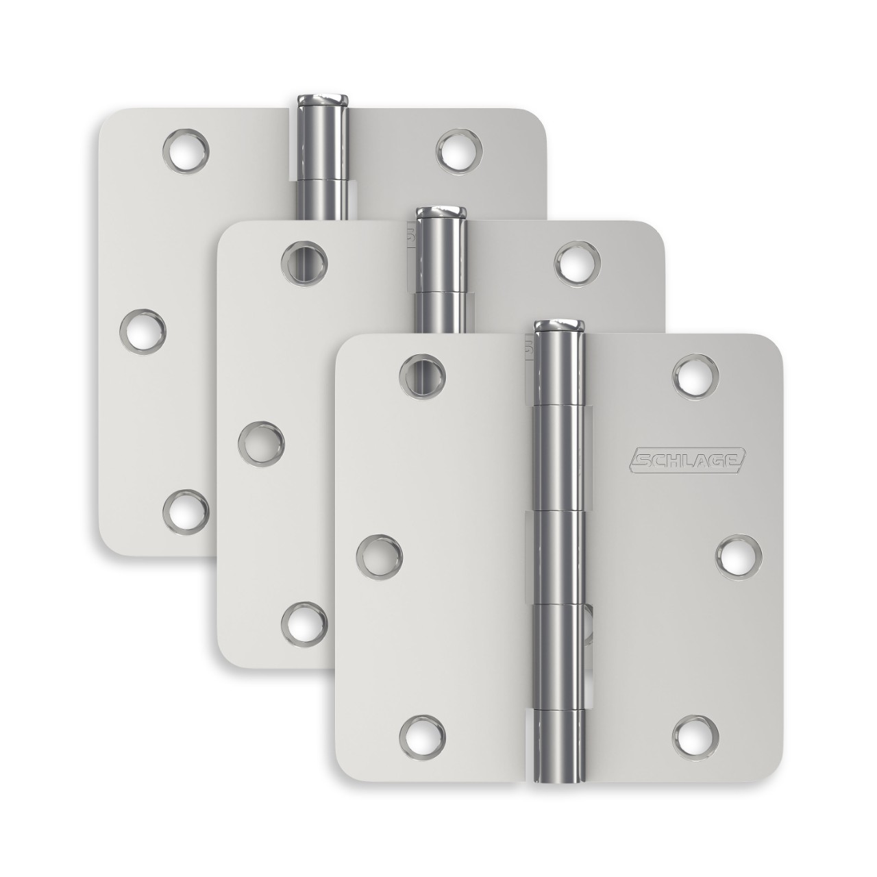 3.5" Round Hinge 1/4" Radius