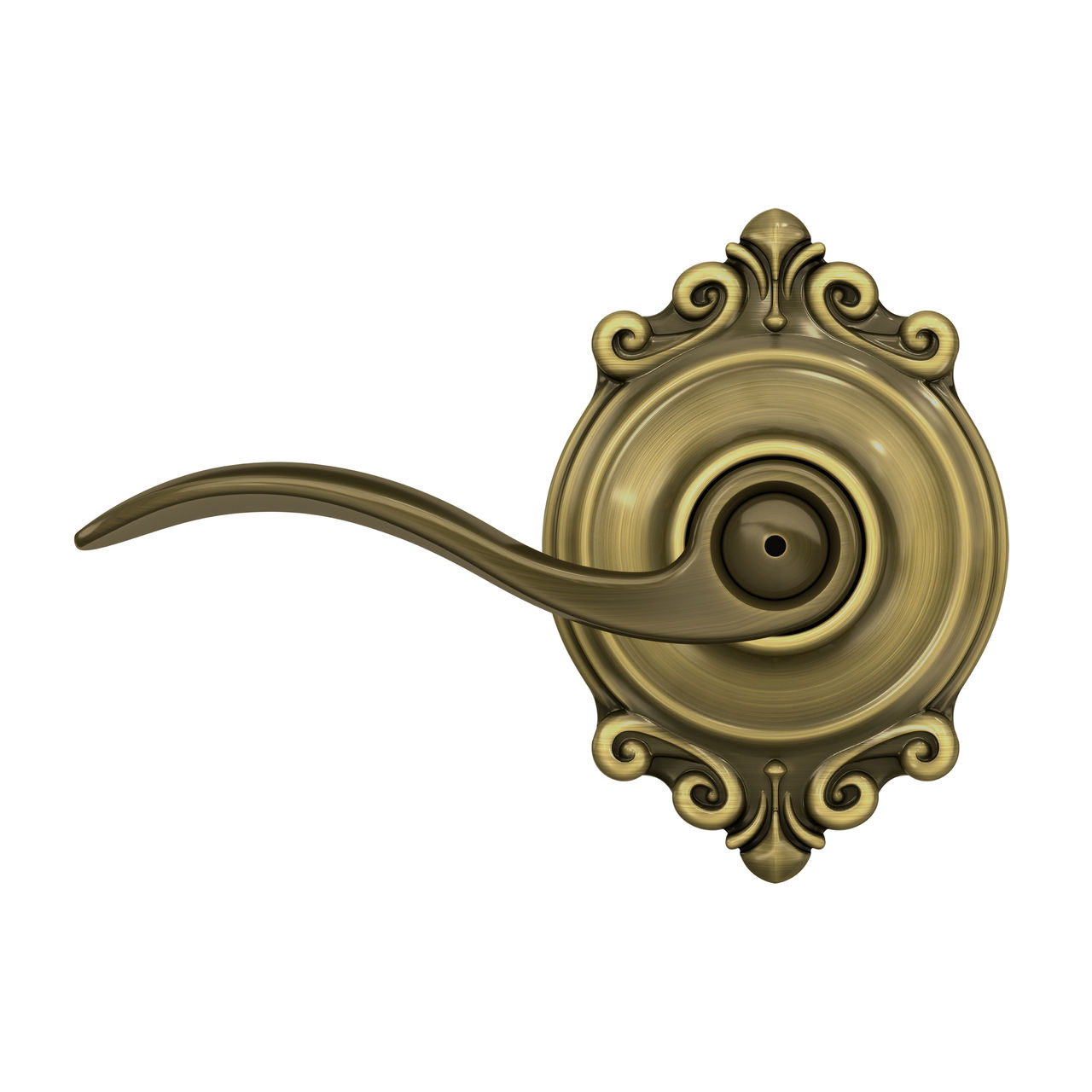 Accent Lever Bed & Bath Lock