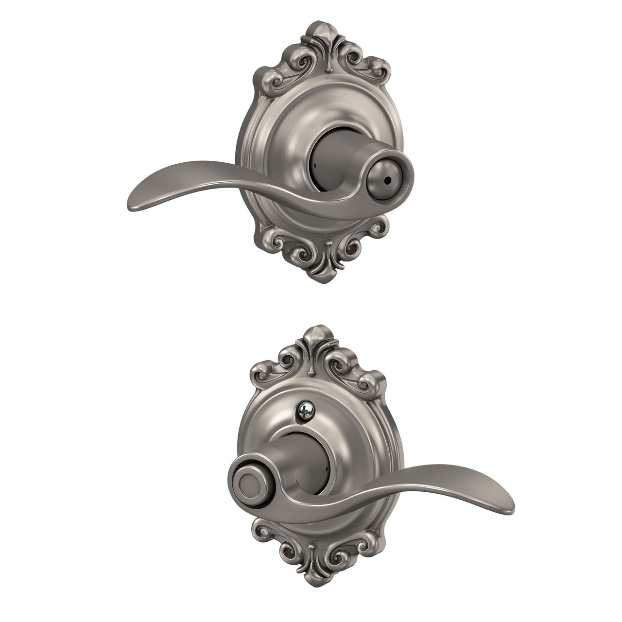 Accent Lever Bed & Bath Lock
