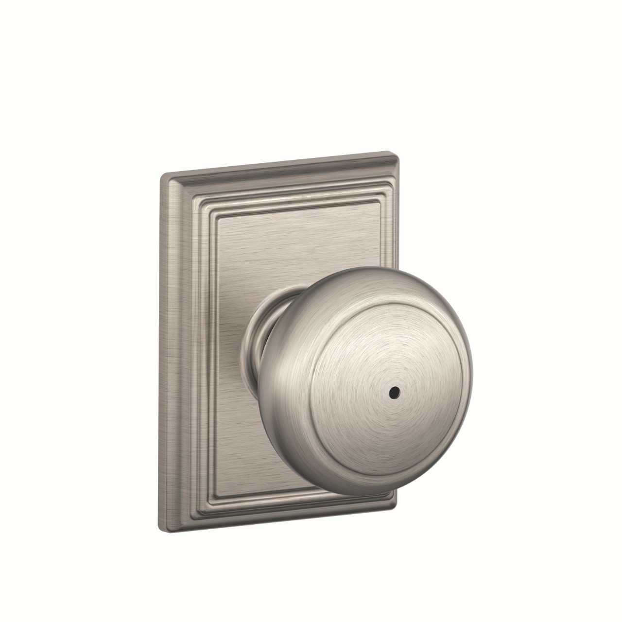 Andover Knob Bed & Bath Lock with Addison Trim