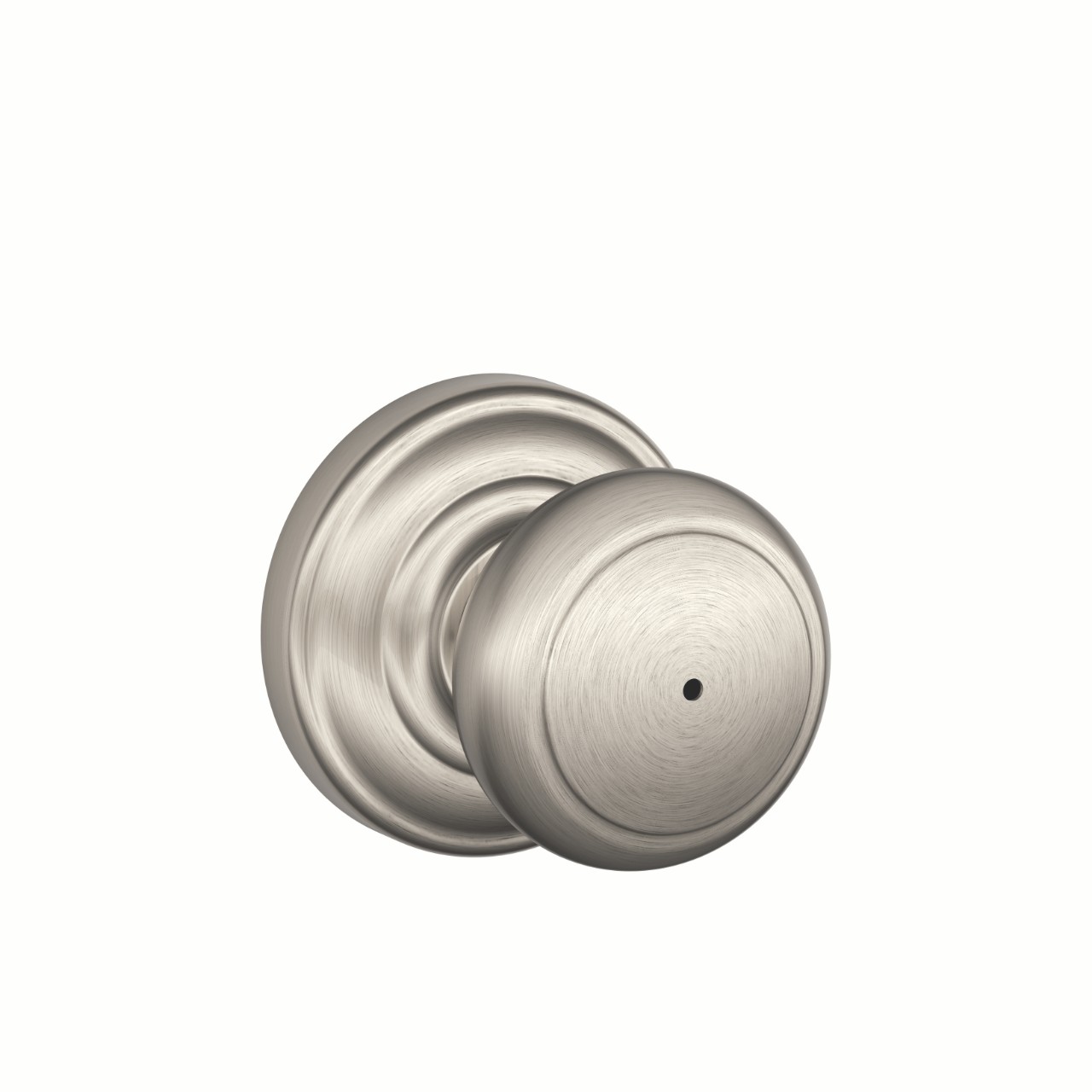 Andover Knob Bed & Bath Lock with Andover Trim