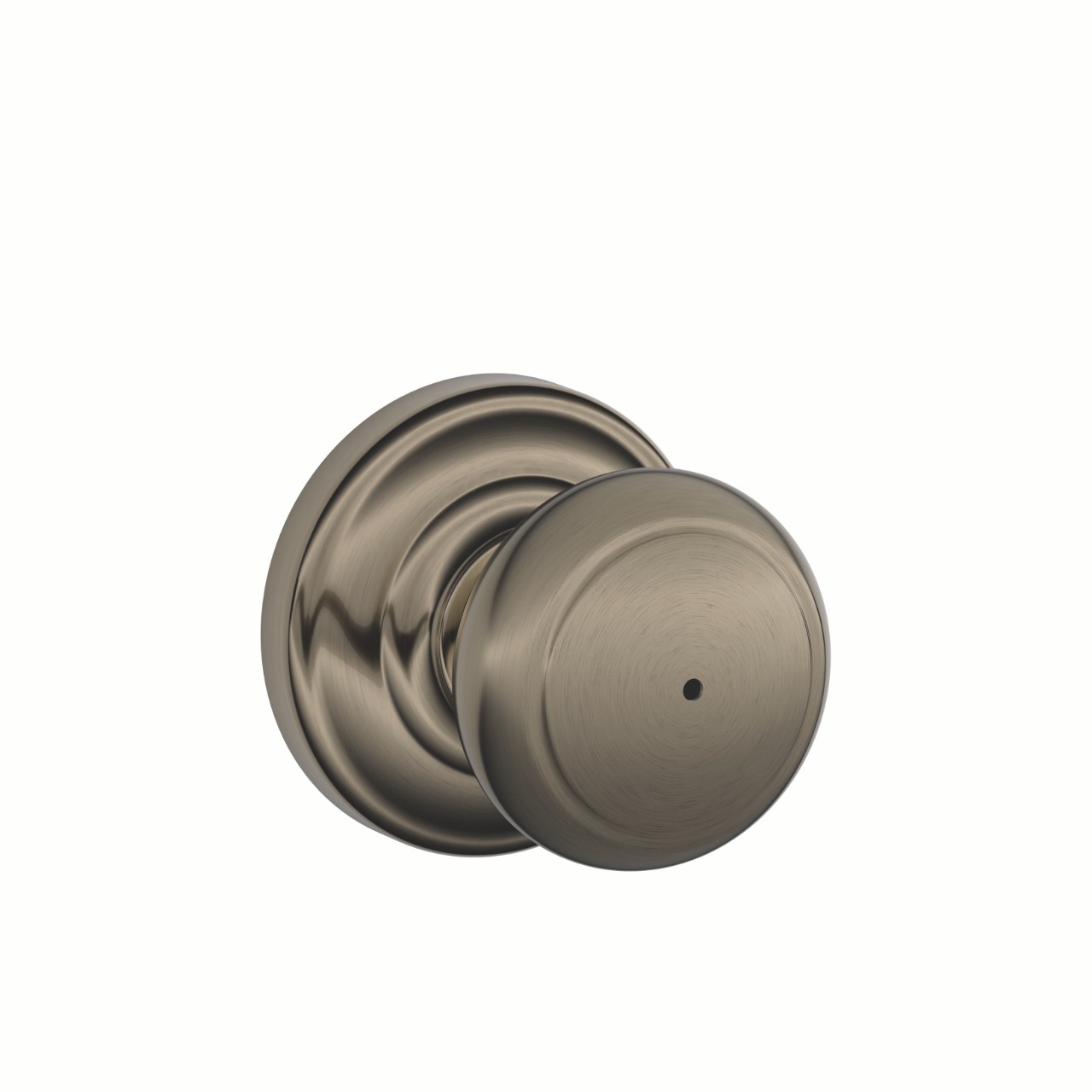 Andover Knob Bed & Bath Lock with Andover Trim