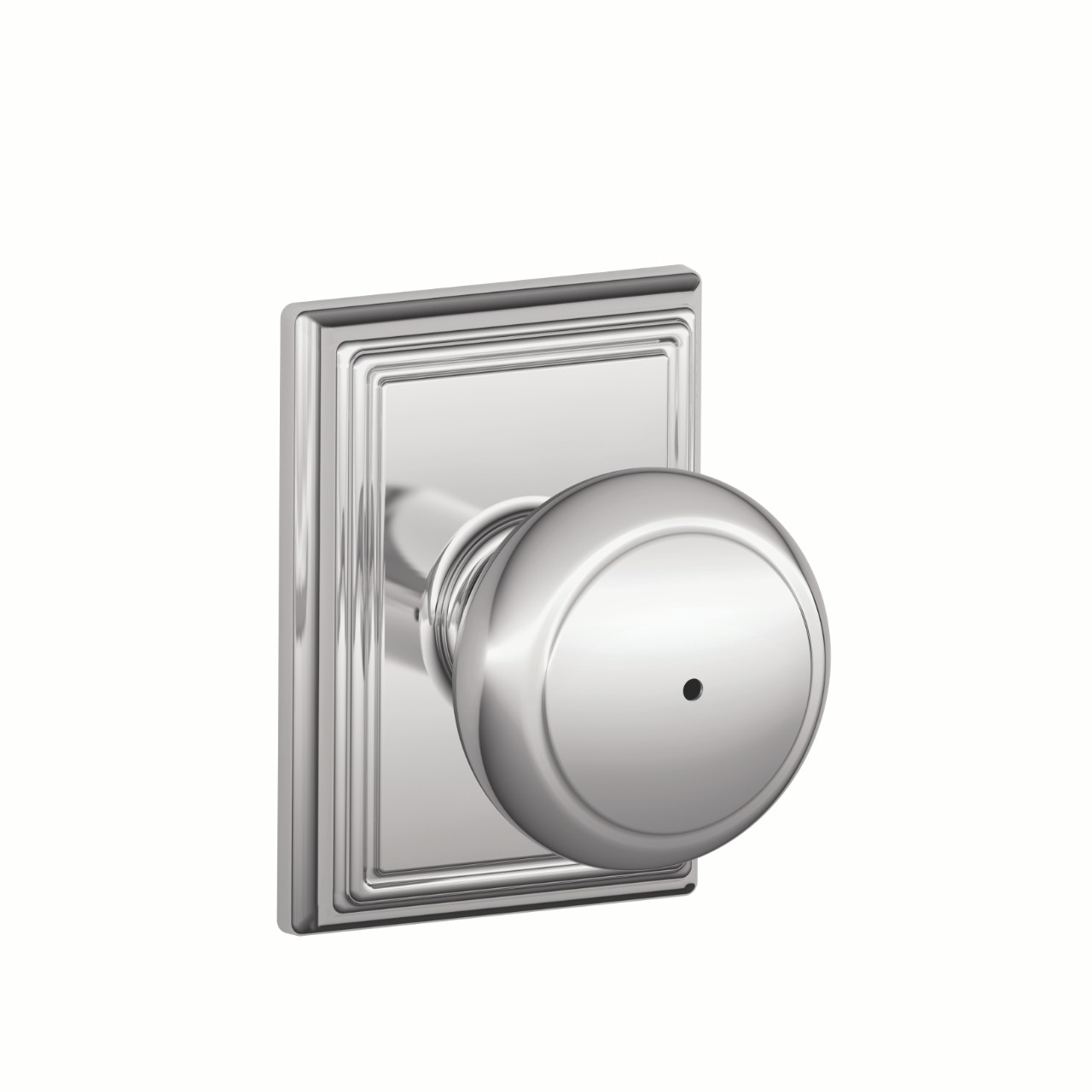 Andover Knob Bed & Bath Lock with Addison Trim