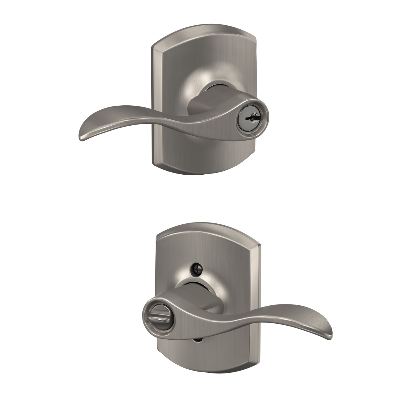 Accent Lever Keyed Entry Lock