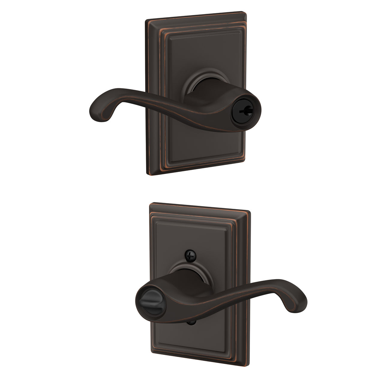 Flair Lever Keyed Entry Lock